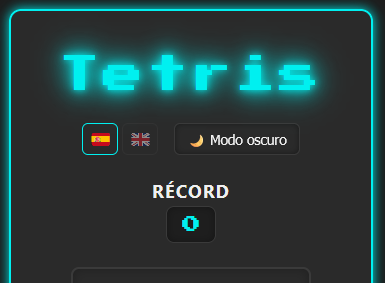 Captura del proyecto Tetris
